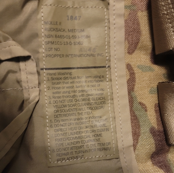Authentic USGI Molle ii medium rucksack- Used & definitely has a story !! - Picture 12 of 16